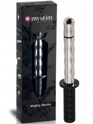 Электростимулятор Mighty Merlin с ручкой – серебристый/черный