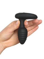 Интерактивная анальная вибропробка Kiiroo OhMiBod Lumen, 10,1 см, силикон, черный