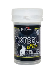 Лубрикант в виде двух шариков Hot Flowers Plus Confort с расслабляющим эффектом, масляная основа, 6 грамм