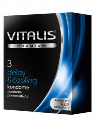 Презервативы Vitalis №3 Delay & Cooling с охлаждающим эффектом