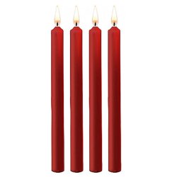 Набор восковых BDSM-свечей Teasing Wax Candles Large, красный