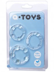Набор из 3-х эрекционных колец TOYFA A-Toys – прозрачный