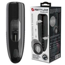 Мастурбатор-вагина с ротатором и поступательными движениями Marlon