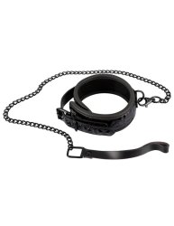 Элегантный ошейник и поводок Orion Collar with Leash, с геометрическим узором, 80 см, черный