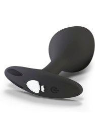 Анальная вибропробка Mystim Buttplug Rocking Vibe S, подключается к источнику электроимпульсов, 9,5 см, черный