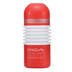 Мастурбатор Tenga Cup Rolling Head - красный с белым
