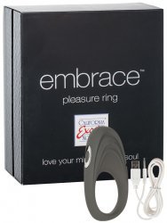 Эрекционное кольцо Embrace Pleasure Ring перезаряжаемое – серое
