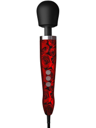 Мощный вибратор Doxy Die Cast, 37 см, силикон, принт Розы