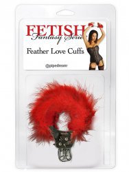 Наручники Feather Love Cuffs – красные