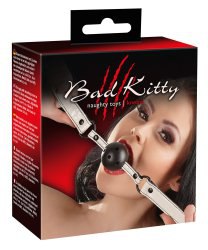 Кляп Bad Kitty Gag - черный с белым