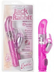 Хай-тек вибромассажер Triple G Jack Rabbit – розовый