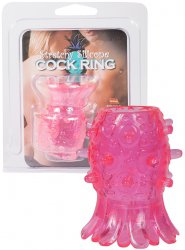Насадка на пенис Silicon Tickler Cock Ring открытая – розовая