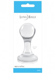 Анальная пробка Luna Balls малая – прозрачная