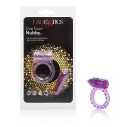 Эрекционное кольцо с вибропулей Calexotics One Touch™ Nubby – фиолетовый
