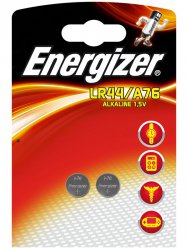 Батарейки таблетка Energizer Alkaline LR44/A76 - 2  шт.