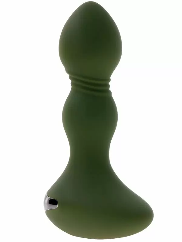 Анальная пробка Evolved Lieutenant, с вибрацией, 10 режимов, хаки