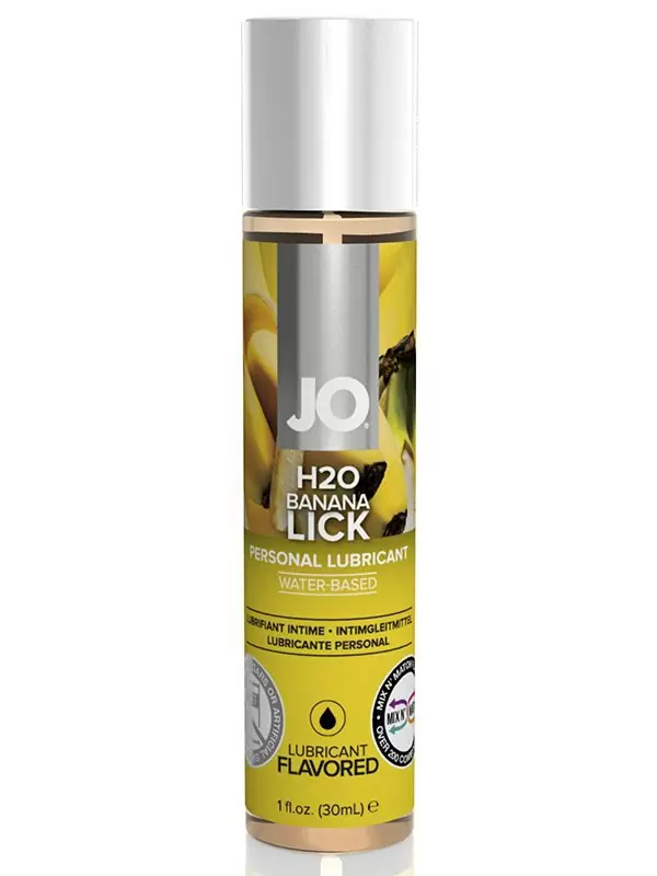 Съедобный лубрикант JO Flavored Banana Lick - 30 мл