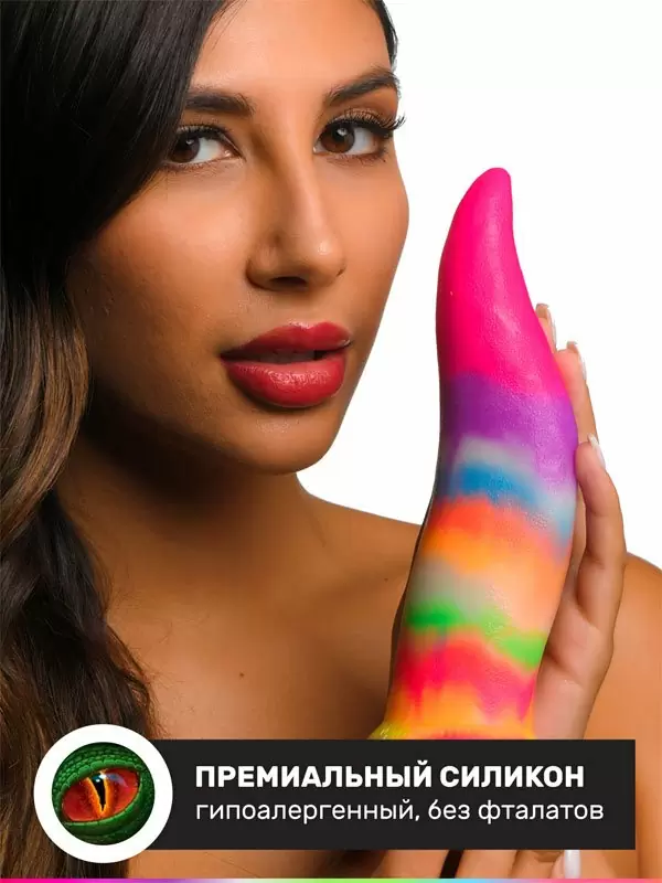 Фантазийный фаллоимитатор Creature Cocks Unicorn Kiss, 21,3 см, силикон