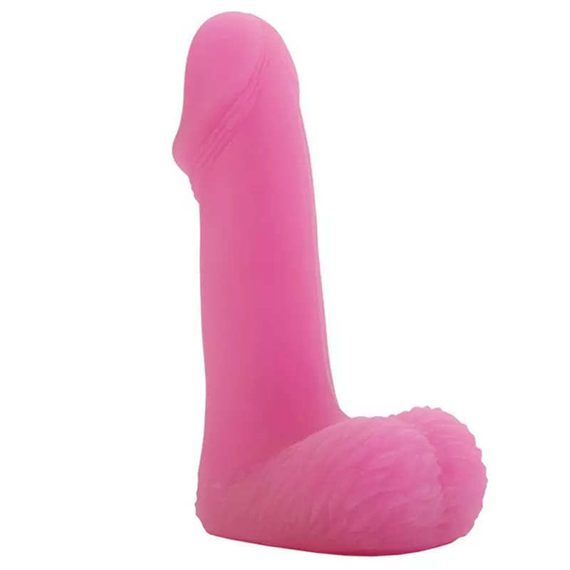 Суперреалистичный фаллоимитатор Glow In The Dark Flexi Dong 6” – розовый