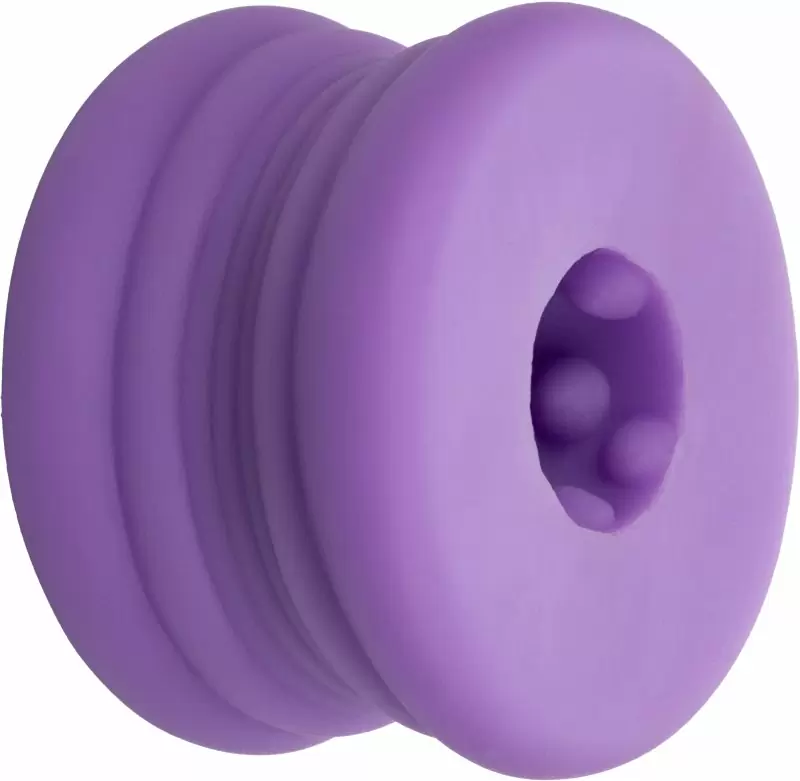 Эрекционное кольцо-бампер SLOP TOP DIRTY LUV, диаметр 2,5 см, силикон, светящийся, фиолетовый