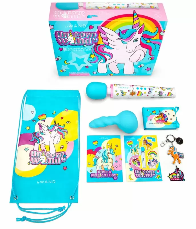 Лимитированный вибратор le WAND Unicorn, уникальный дизайн, 20 режимов, 34 см