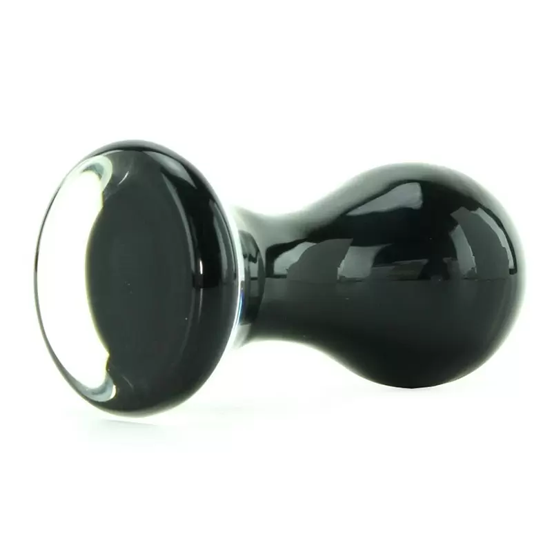 Анальный стимулятор Crystal Pops Small из стекла – черный