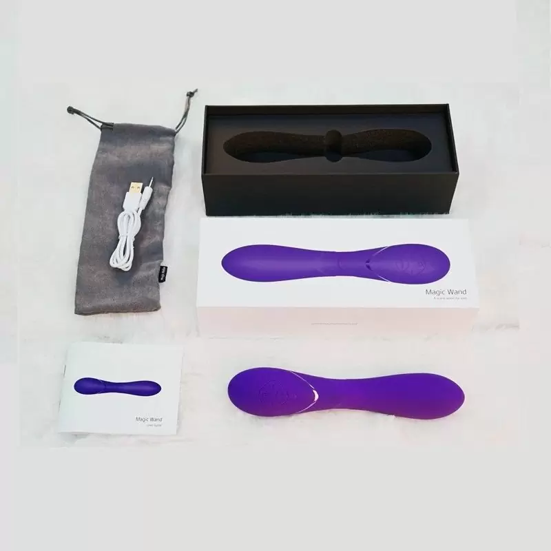 Вибратор Heating Wand c функцией подогрева - фиолетовый