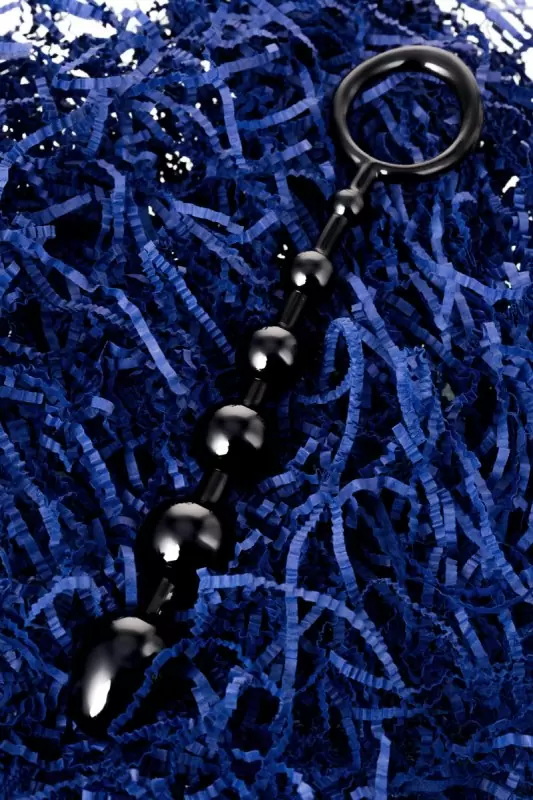 Анальная цепочка из шариков TOYFA A-Toys S – черный