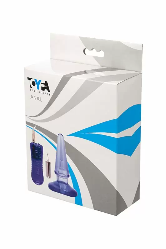 Анальная вибровтулка TOYFA - голубой