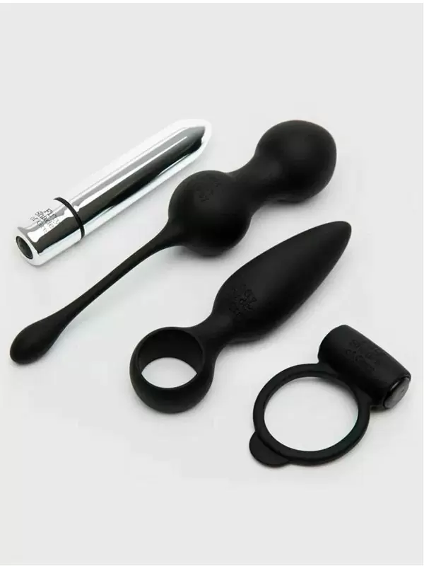Набор игрушек Fifty Shades of Grey Pleassure Overload 10 предметов, черный