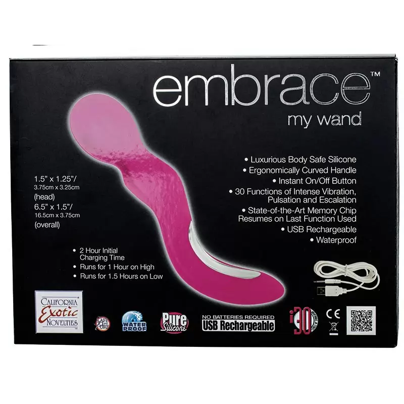 Вибромассажер Embrace My Wand перезаряжаемый – розовый