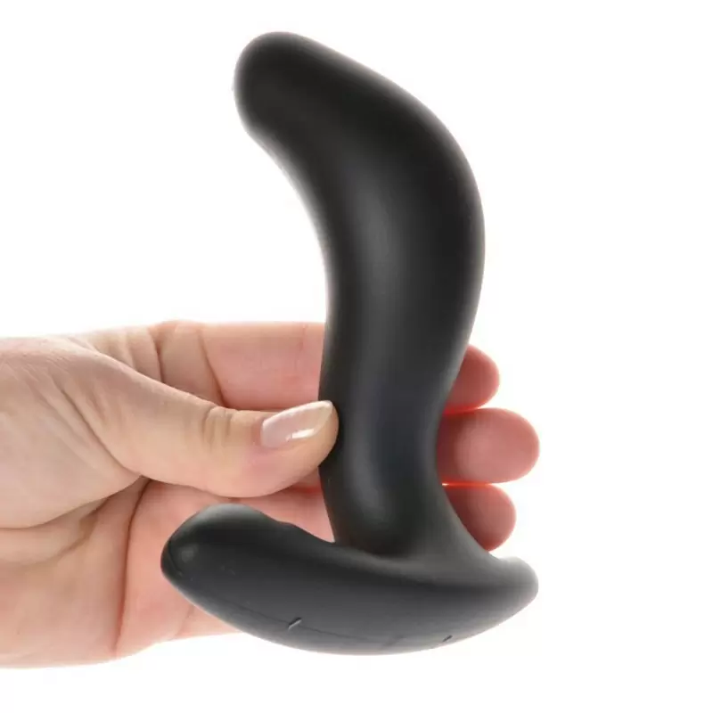 Гибкий электростимулятор простаты Twisting Tom со стимуляцией промежности – черный