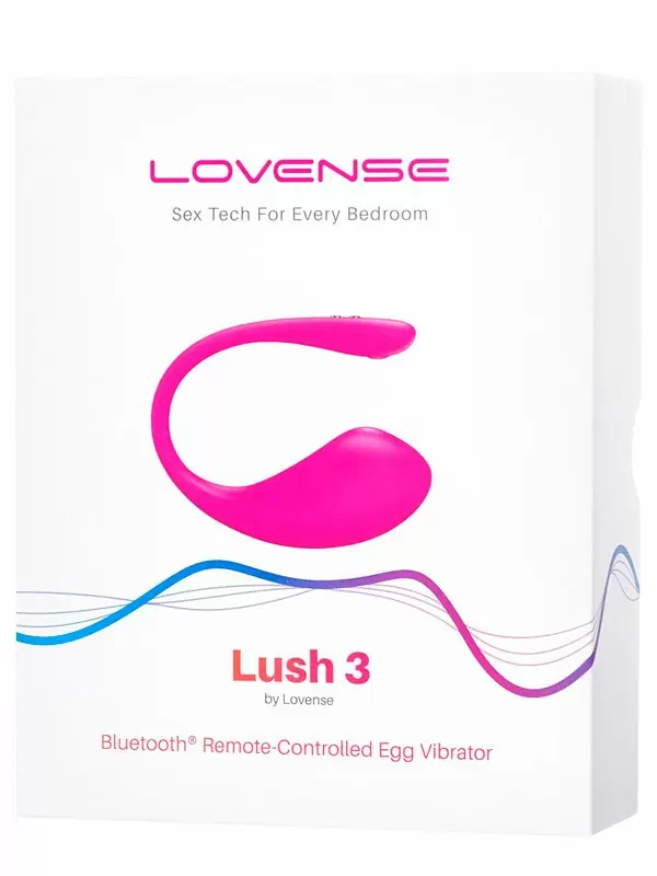 Интерактивное виброяйцо Lovense Lush 3, программируемое управление со смартфона, 7,6 см, силикон