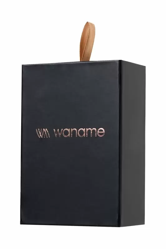 Черно-золотой тренажер Кегеля Waname D-Splash Eclipse. 11 см, силикон