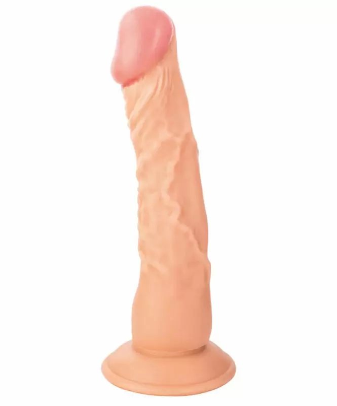 Виброреалистик TOYFA RealStick Nude 8,8” на присоске – телесный