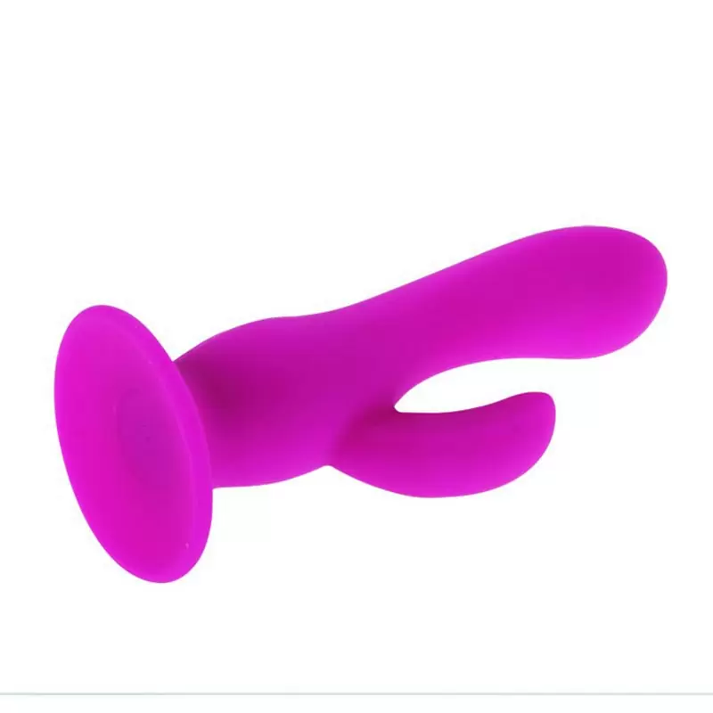 Двойной вибростимулятор Alvin на присоске – розовый