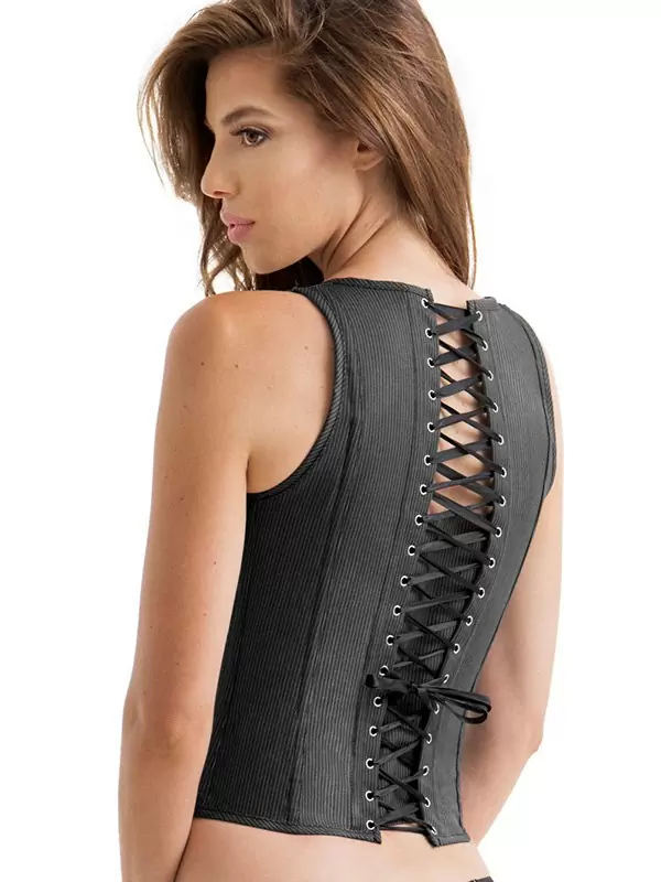 Корсет Suit Inspired Tank Corset – серый, M