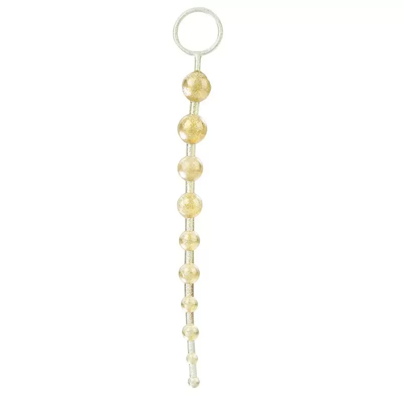Анальные бусы Extreme Pure Gold X-10 Beads – золотистый