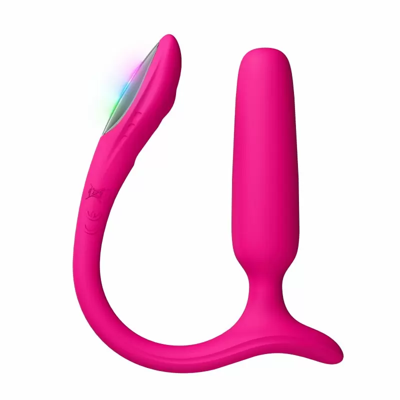 Анальный вибратор с клиторальной стимуляцией Lush Anal Butt Plug