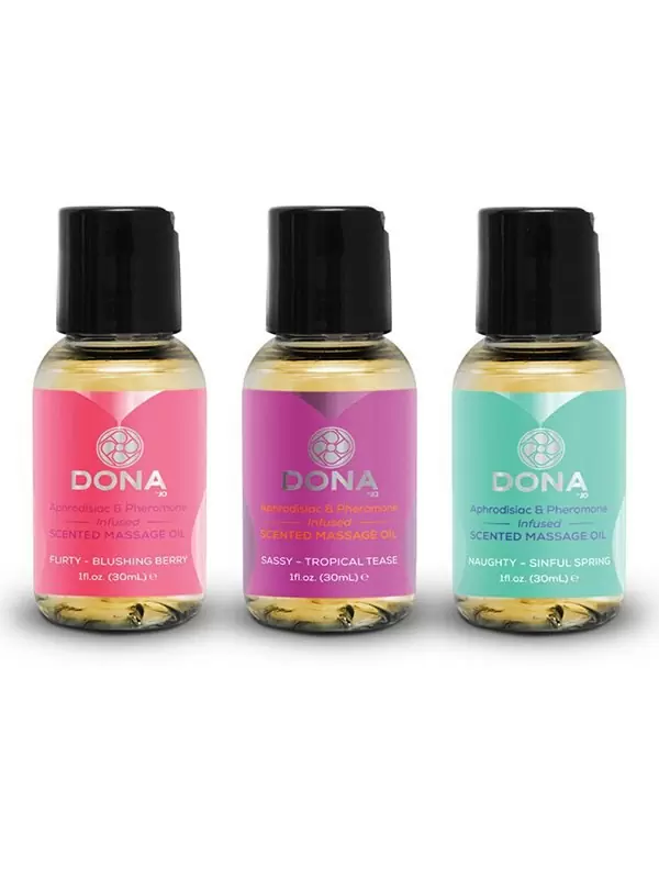 Подарочный набор: 3 флакона массажных масел Dona Let Me Touch You