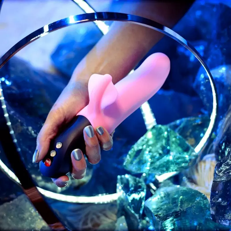 Пульсирующий вибратор-кролик Fun Factory Bi Stronic Fusion 21,5 см, с функцией толчков, розовый