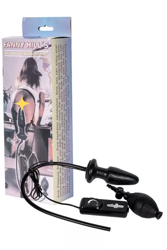 Анальная пробка-расширитель Vibrator с вибрацией – черная