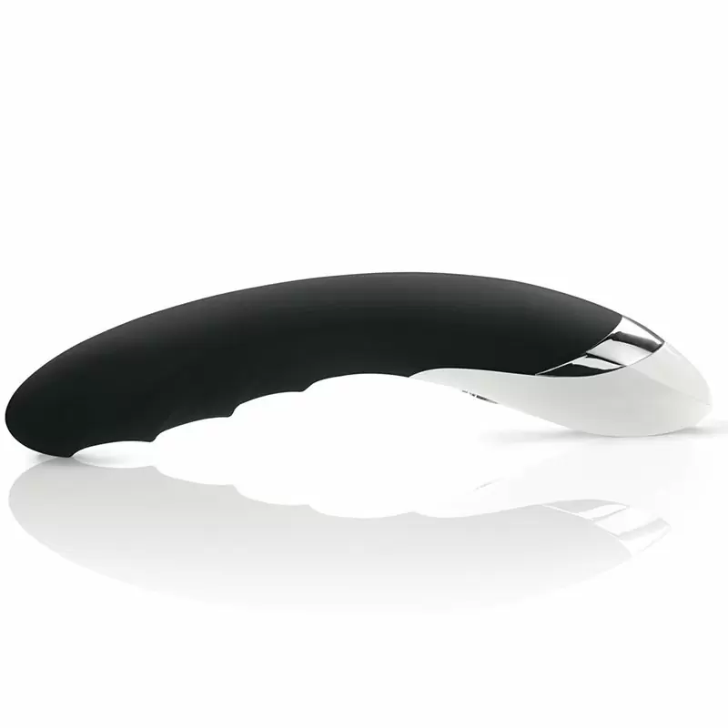 Вибромассажер с электростимуляцией Sizzling Simon рельефный – черный