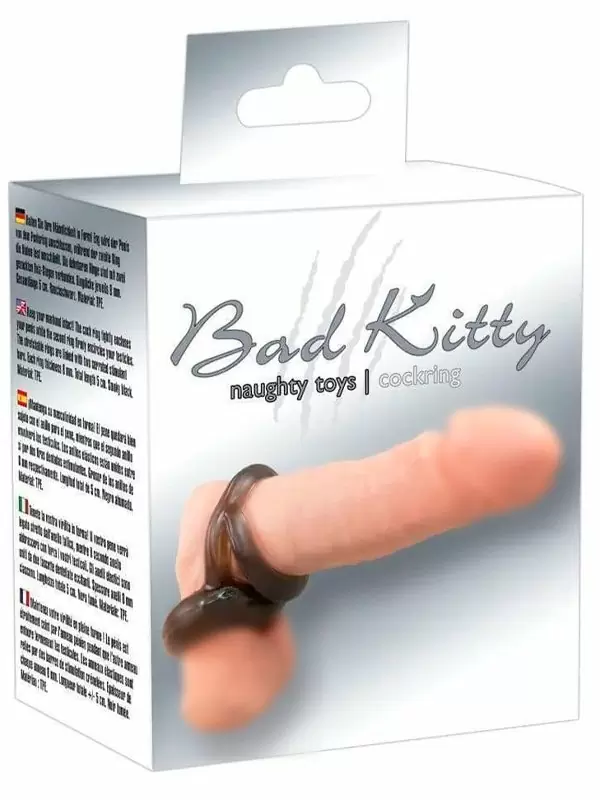 Эластичное эрекционное кольцо с подхватом мошонки Orion Penis Hodenringe, 3,2 см, ТПЕ,  черный