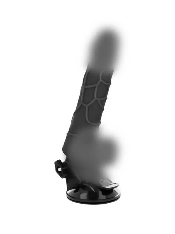 Фаллоимитатор с вибрацией BASECOCK REALISTIC VIBRATOR REMOTE CONTROL BLACK 18.5CM