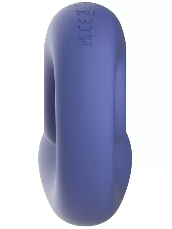 Голубой анатомический вибратор SVibe GIZI Lite с 2 моторами и 5 режимами, 12 см