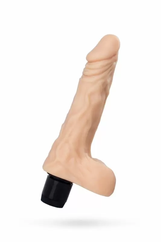 Реалистичный вибратор с яичками и венами TOYFA A-Toys Multi-Speed – телесный