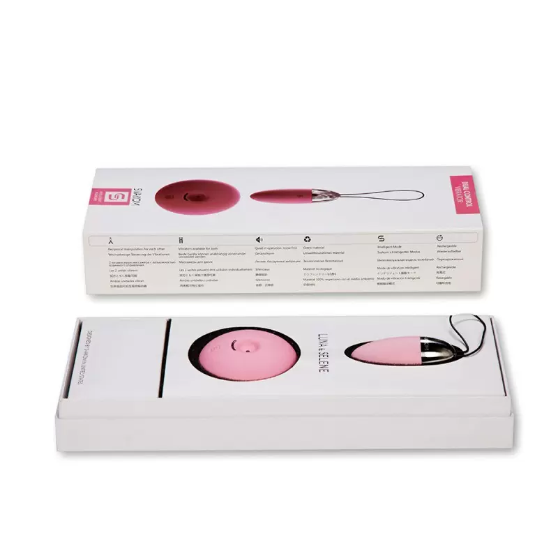 Два взаимоуправляемых вибратора: виброяйцо с пультом Luna Selene беспроводной – розовый