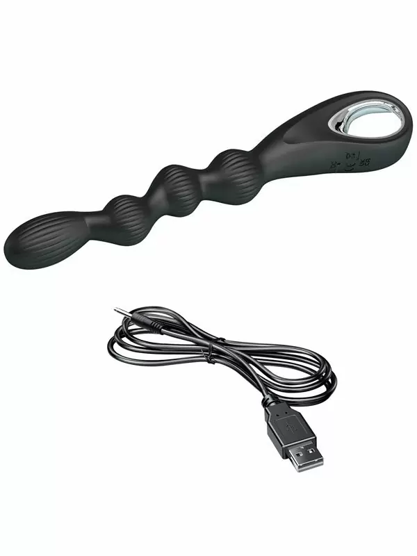 Анальная ёлочка Baile Federer, с вибрацией, 12 режимов, силикон