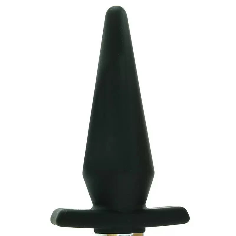 Анальная пробка Delicious Fullness Vibrating Butt Plug с вибрацией – черная	